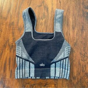 ALO yoga grey sports bra